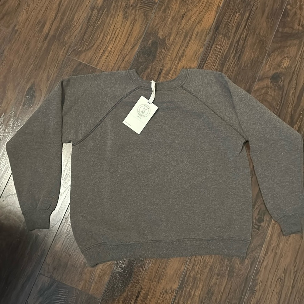 Black distressed Hanes Crewneck from Urban Outfitters